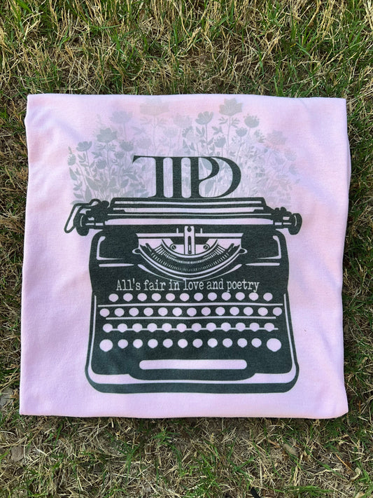 The Tortured Poets Department Typewriter T-Shirt